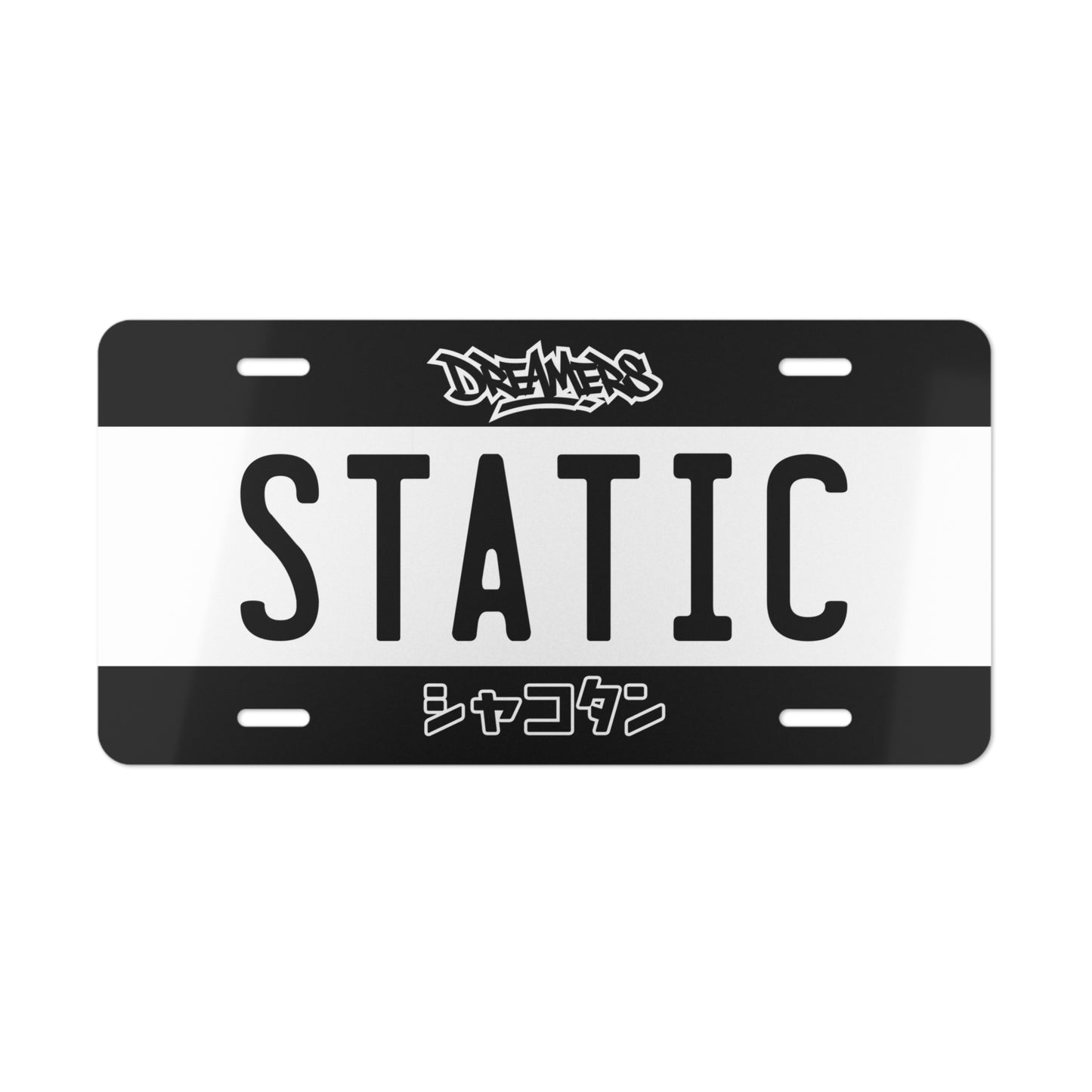 Static Vanity Plate