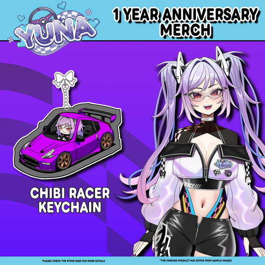 Yuna Chibi Racer Keychain (Pre-Order)